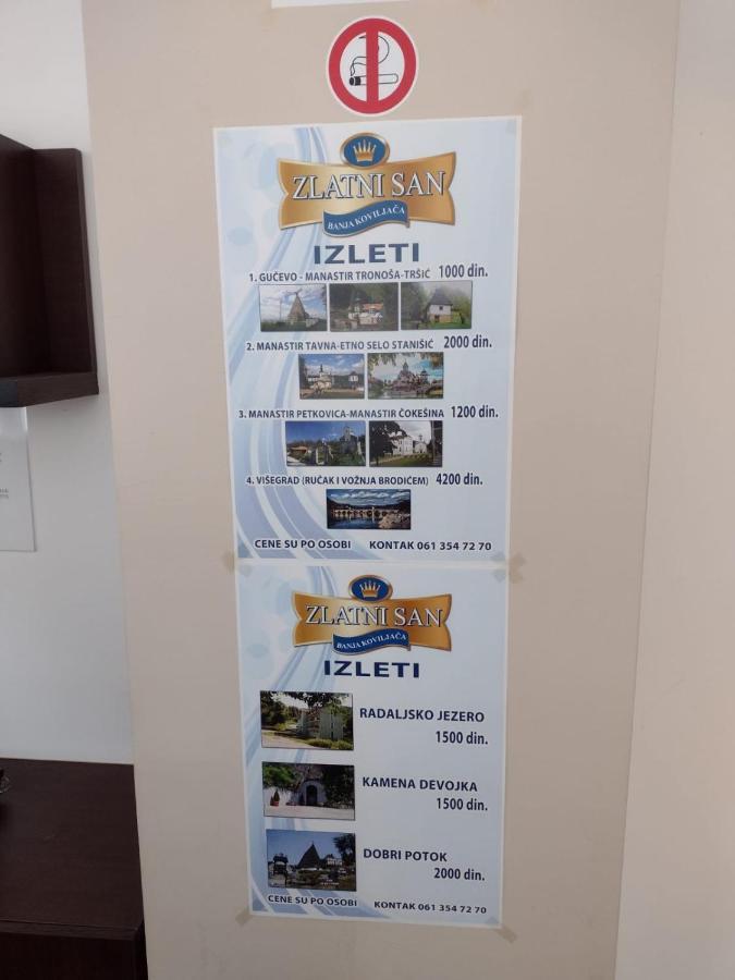 Hotel Zlatni San Banja Koviljača Esterno foto